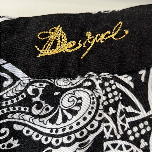 Desigual Woven Print Trousers Pants - Picture 6 of 8